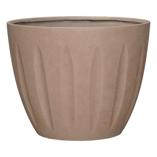 L&G Solutions L&G 13 in. H X 16 in. D Polyresin Spritzer Planter Terra Cotta PVI8016TTI - main